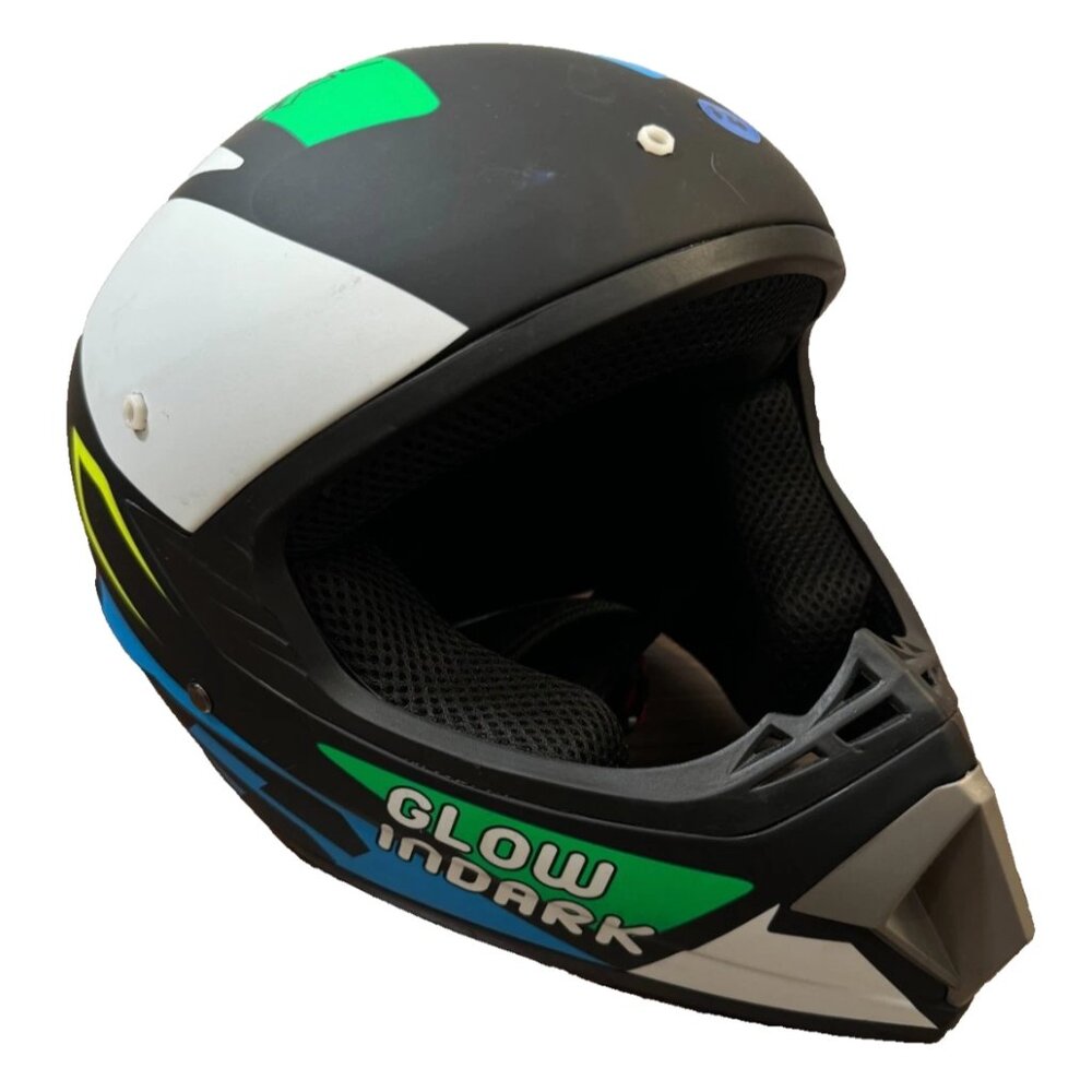 VIRTUE GLOW IN DARK Motocross Offroad ATV Helmet Large DOT FMVSS 218